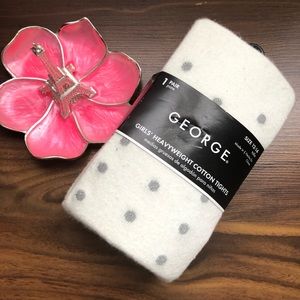 Girls heavyweight cotton tights